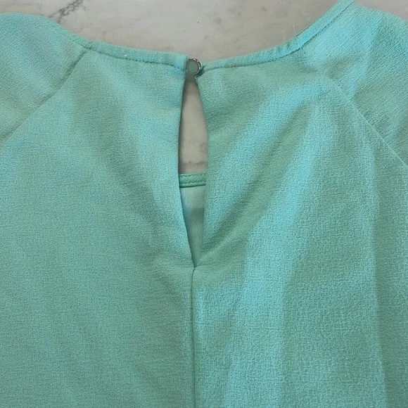 Monteau Mint Green Scalloped Dress Large - Picture 4 of 6